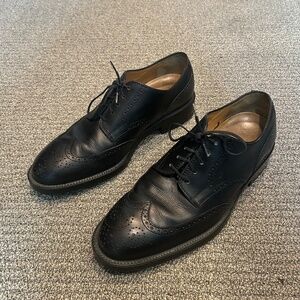 Tod's Black Leather Oxfords